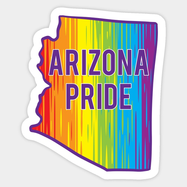 Arizona Pride LGBTQ Sticker by Manfish Inc.